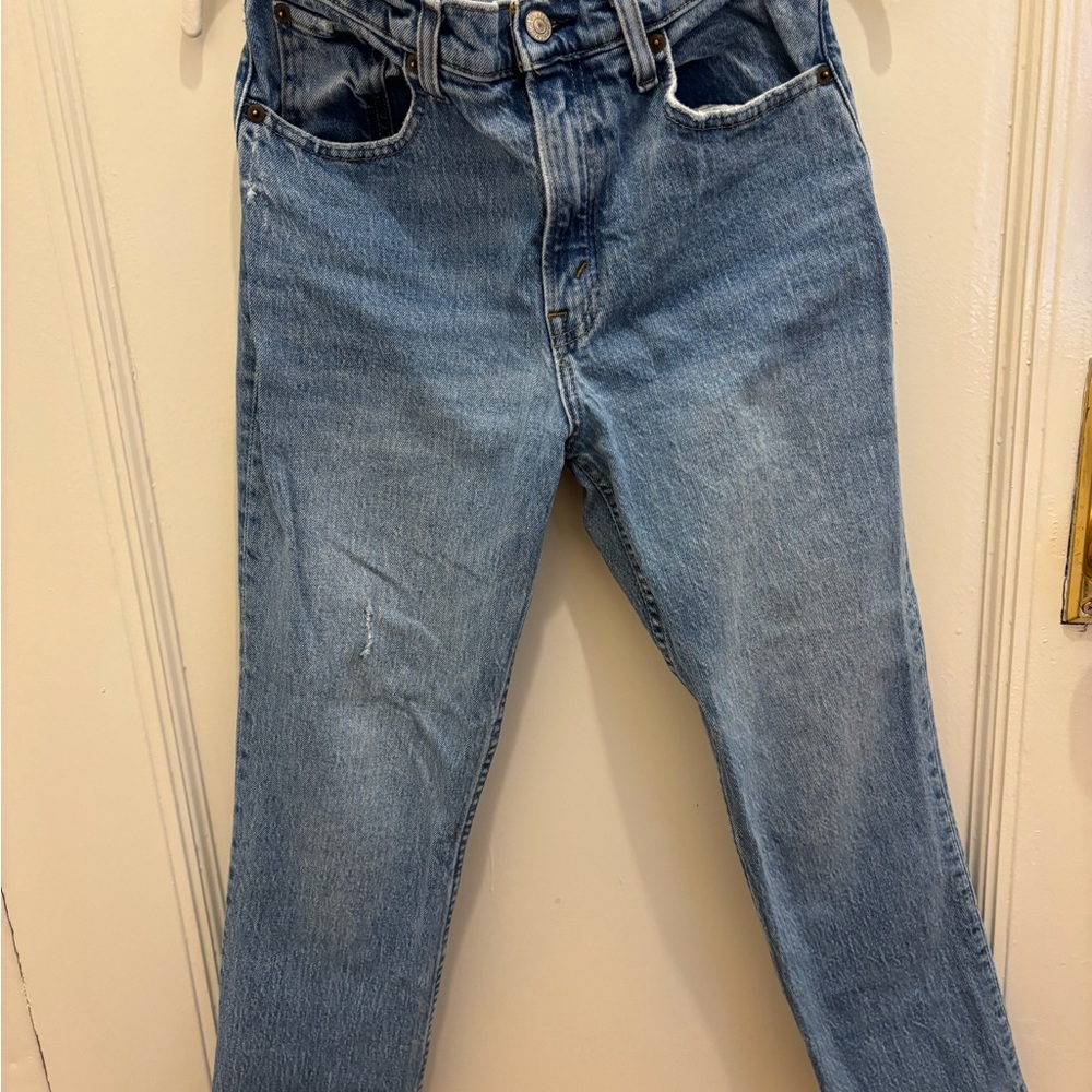 Abercrombie & Fitch 90s High Rise Straight Jeans